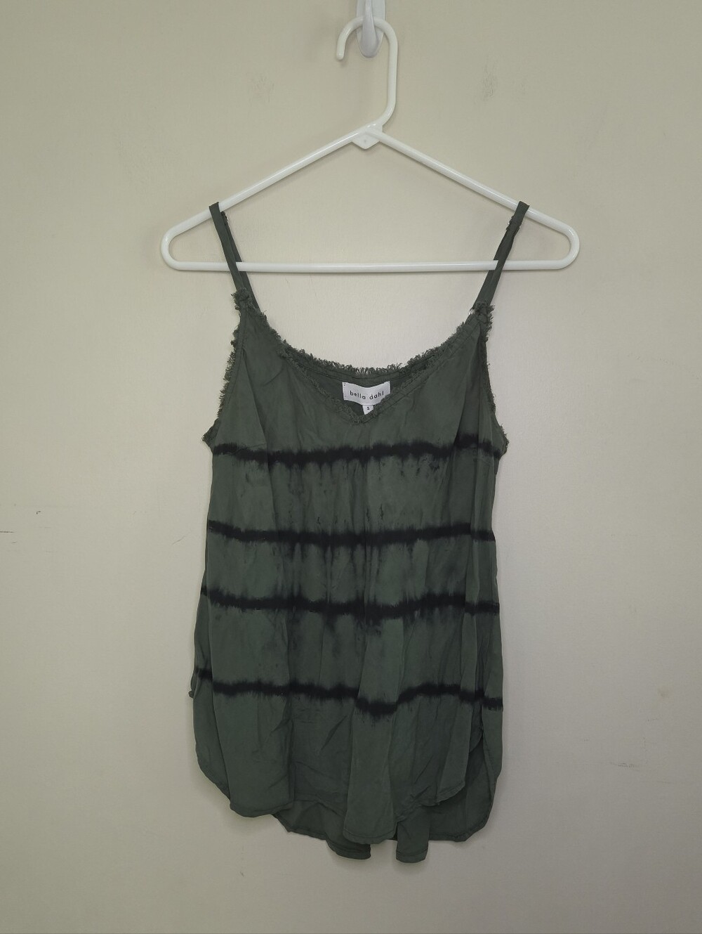 Women's Bella Dahl Green Tie Dye Tank Top Sz Small